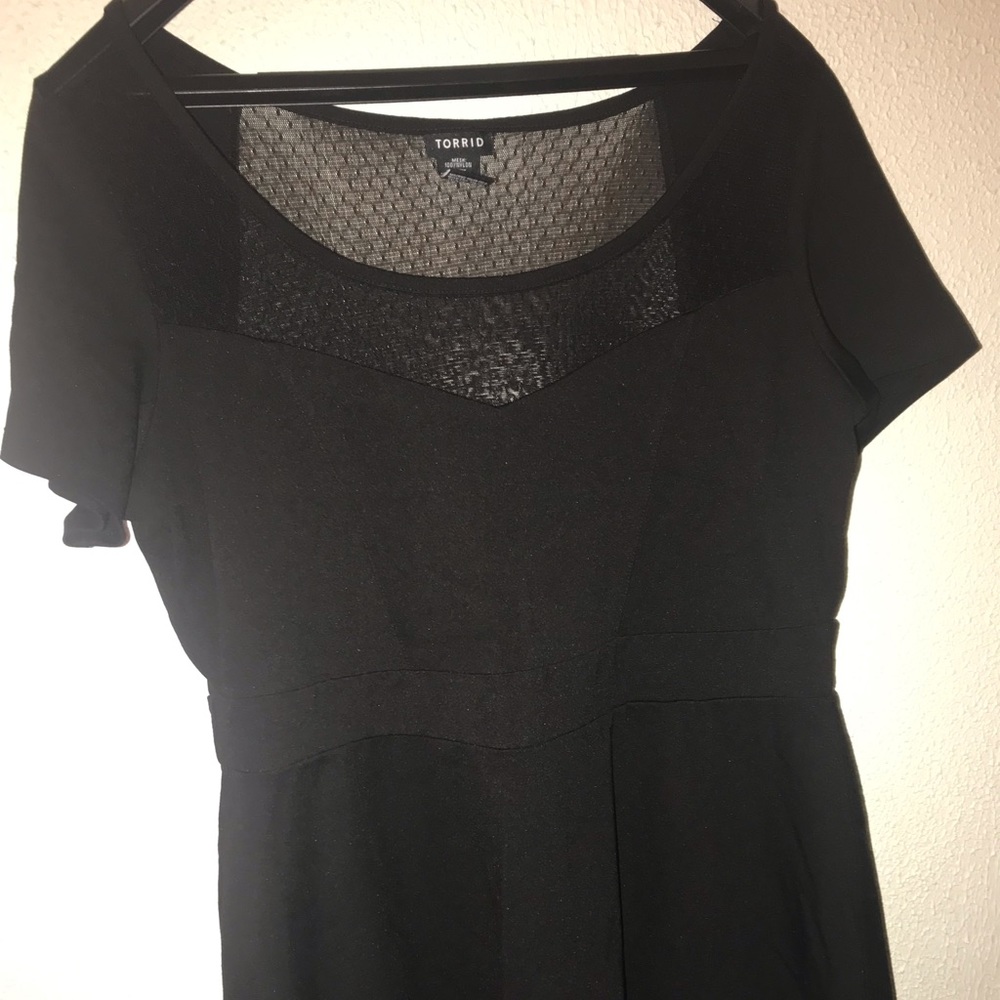 Torrid dressy black top